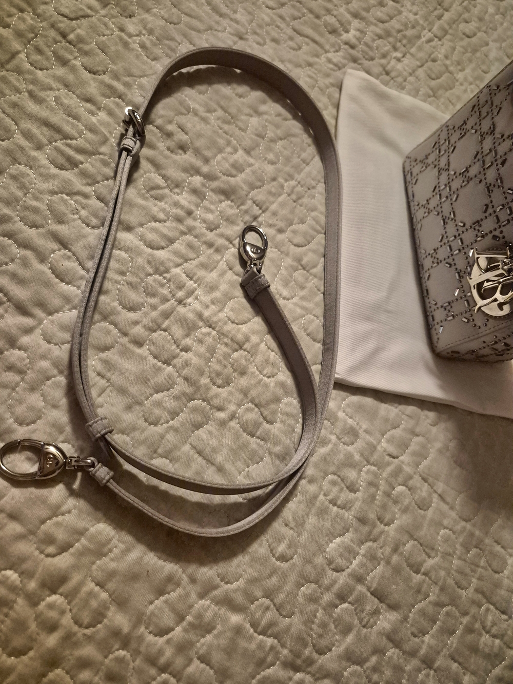 Christian Dior Satin Crystal Cannage Mini Lady Dior Limited Edition. - Picture 9 of 12